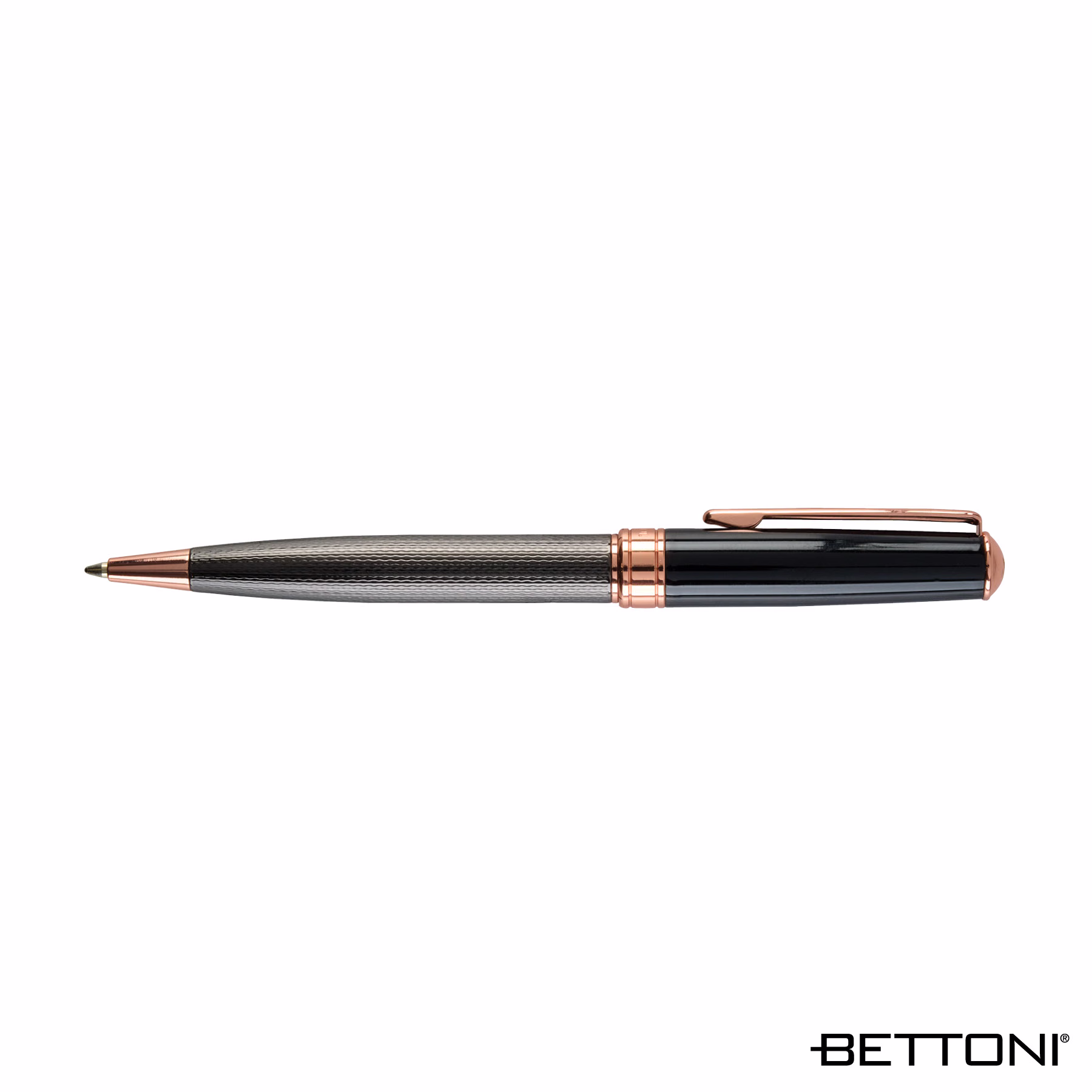 Bettoni Belloro Brass Ballpoint Pen - Black