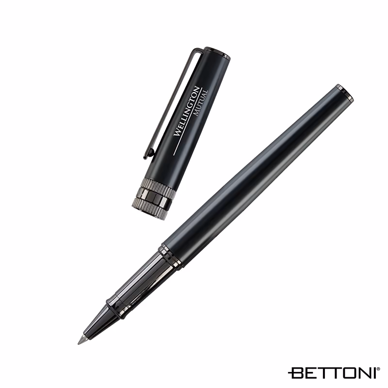 Bettoni Massimo Brass Cap-Off Rollerball Pen image 4
