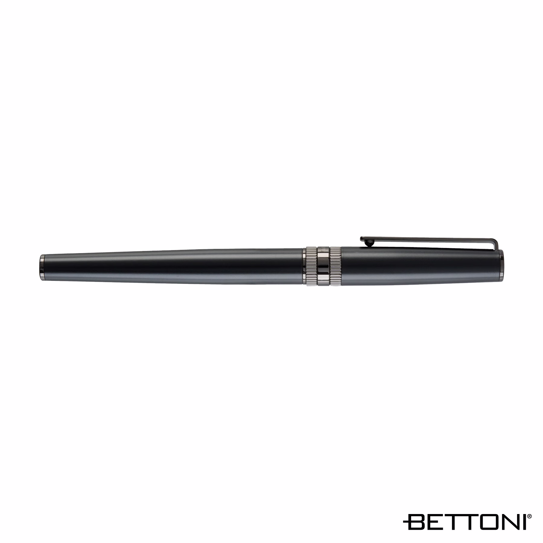 Bettoni Massimo Brass Cap-Off Rollerball Pen - Black