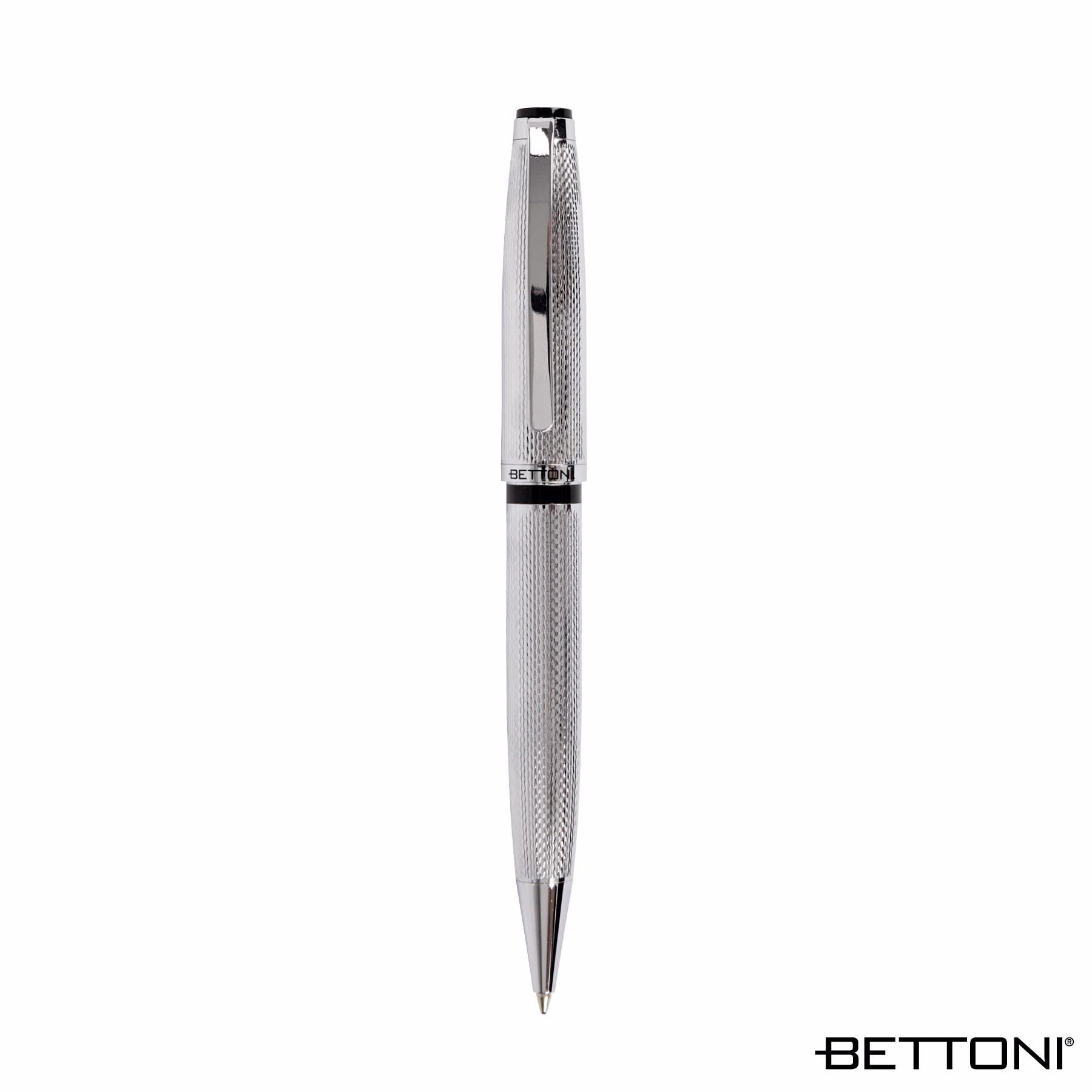 Bettoni Napoli Recycled Brass Ballpoint Pen - Chrome