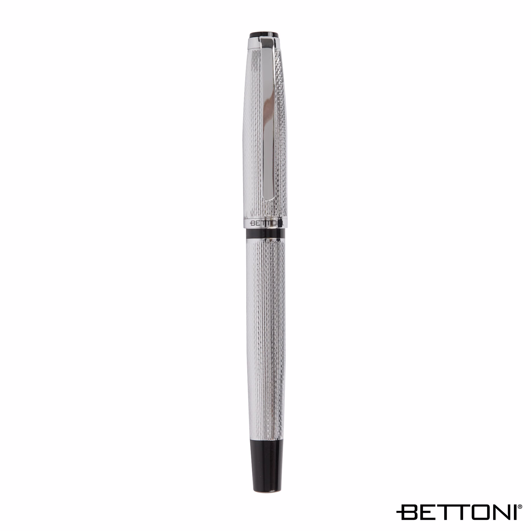 Bettoni Napoli Recycled Brass Rollerball Pen - Chrome