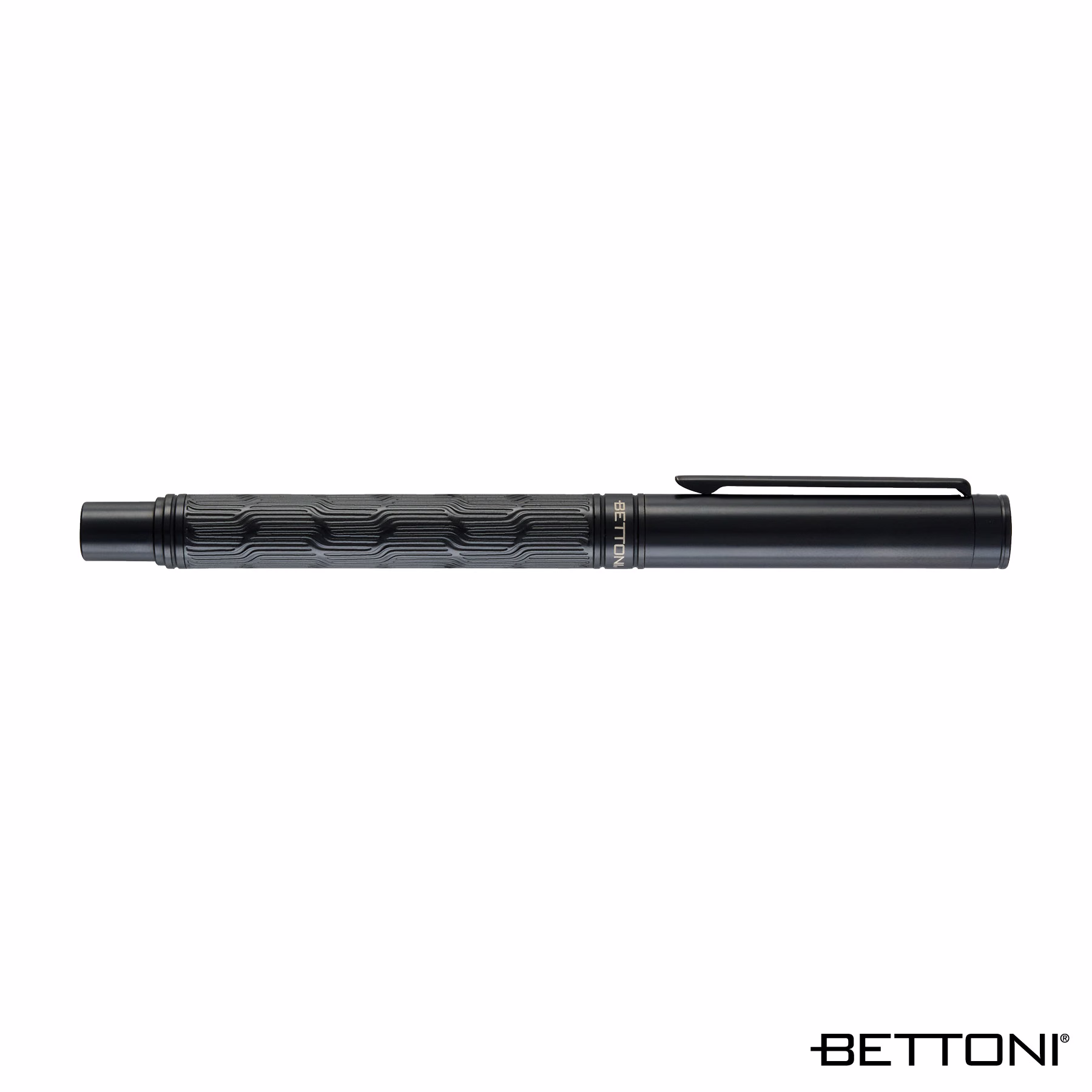 Bettoni Torino Brass Cap-Off Rollerball Pen - Black