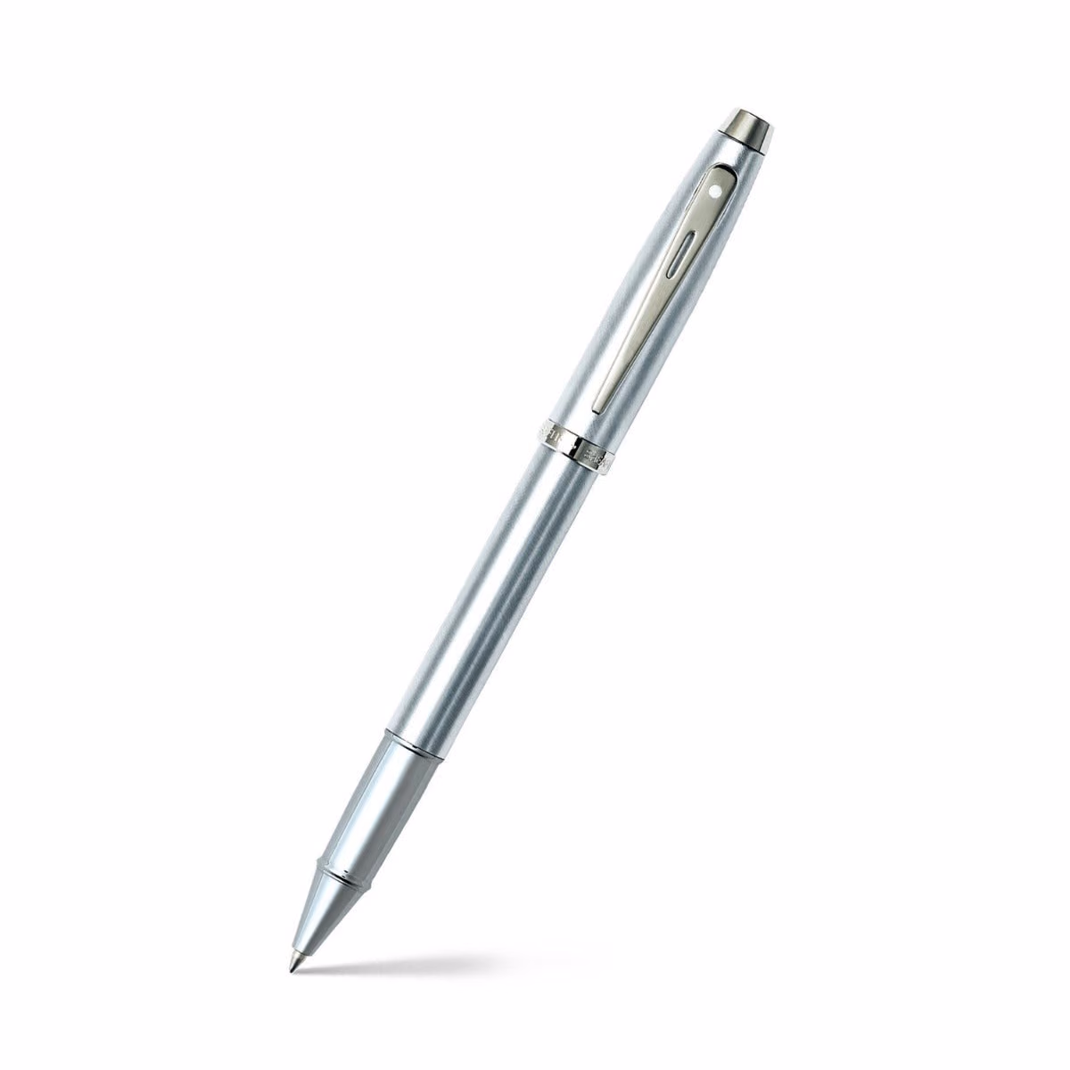 Sheaffer 100 Brushed Chrome With Shiny Chrome Trim Rollerball Pen image 1