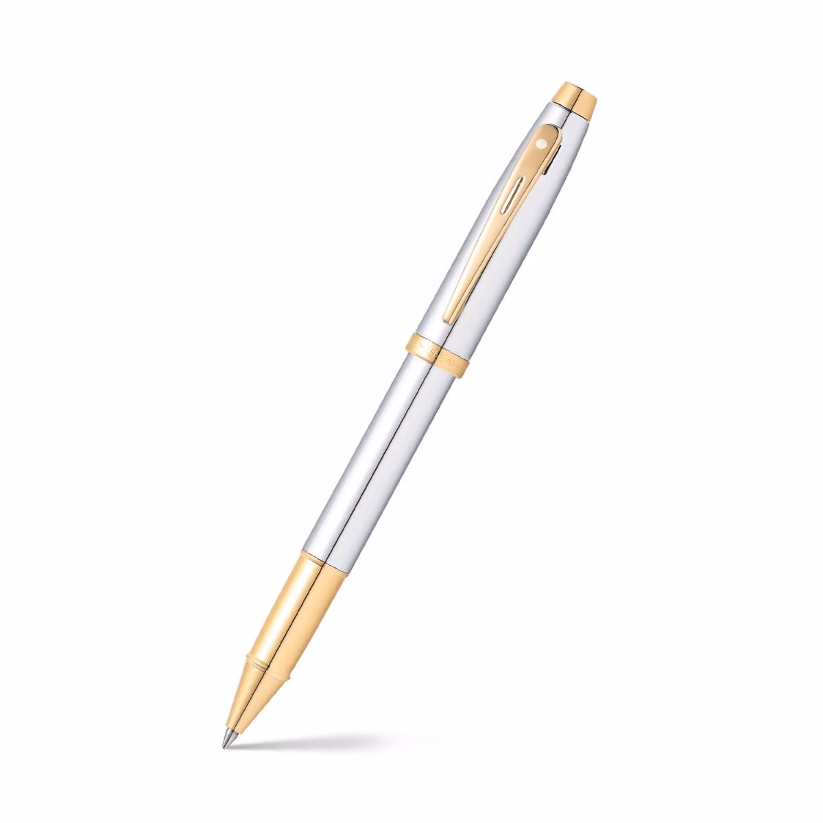 Sheaffer 100 Chrome with Gold Trims Rollerball Pen image 1