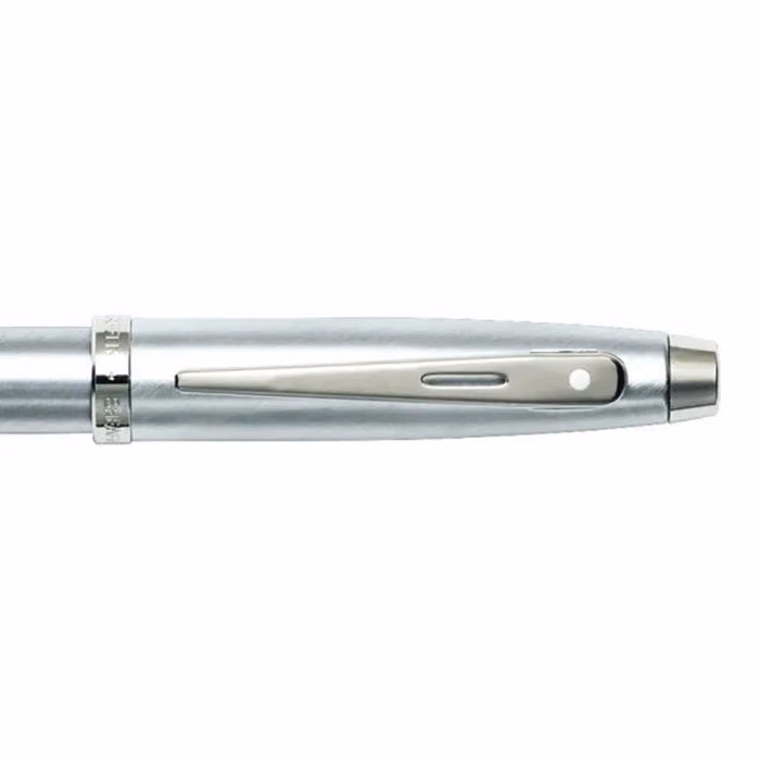 Sheaffer 100 Brushed Chrome Fountain Pen With Chrome Trims - Medium image 5
