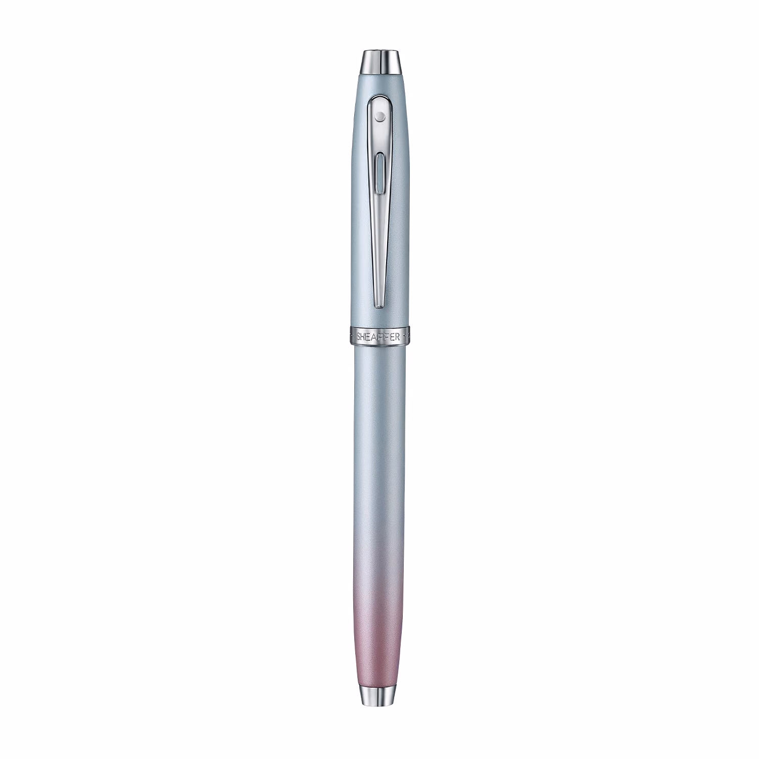 Sheaffer 100 9376 Expressions Blue and Pink Pearlised Gradient Fountain Pen with Chrome-plated Trims image 6