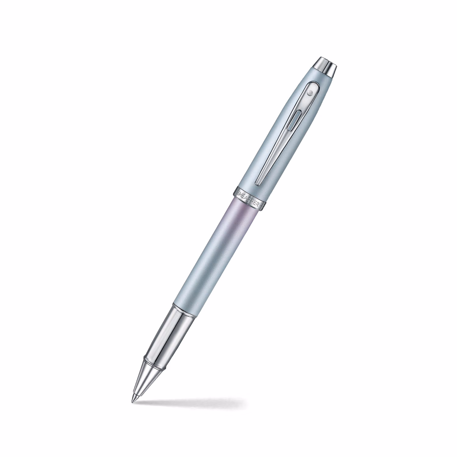 Sheaffer 100 Expressions Blue Pink Pearlised Gradient Chrome-plated Trims Rollerball image 1