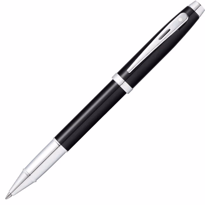 Sheaffer 100 Glossy Black With Chrome Trims Rollerball Pen image 4