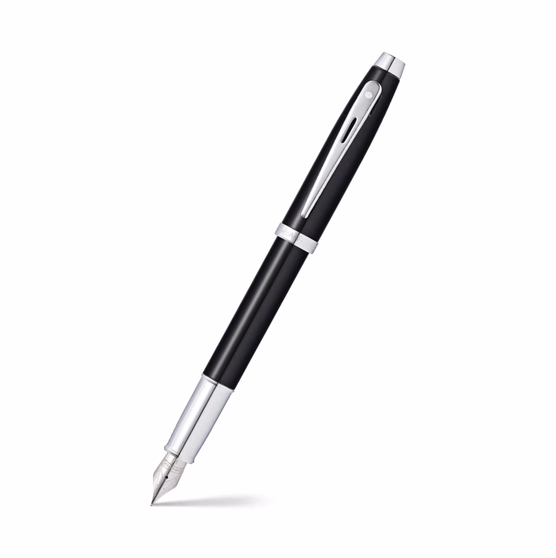 Sheaffer 100 Glossy Black Lacquer Fountain Pen image 1