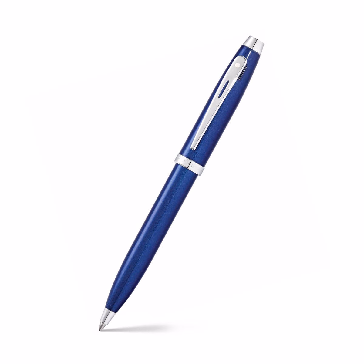 Sheaffer 100 Glossy Blue with Chrome Trims Ballpoint Pen image 1