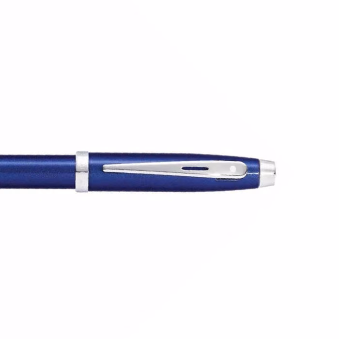 Sheaffer 100 Glossy Blue with Chrome Trims Fountain Pen - Medium image 5