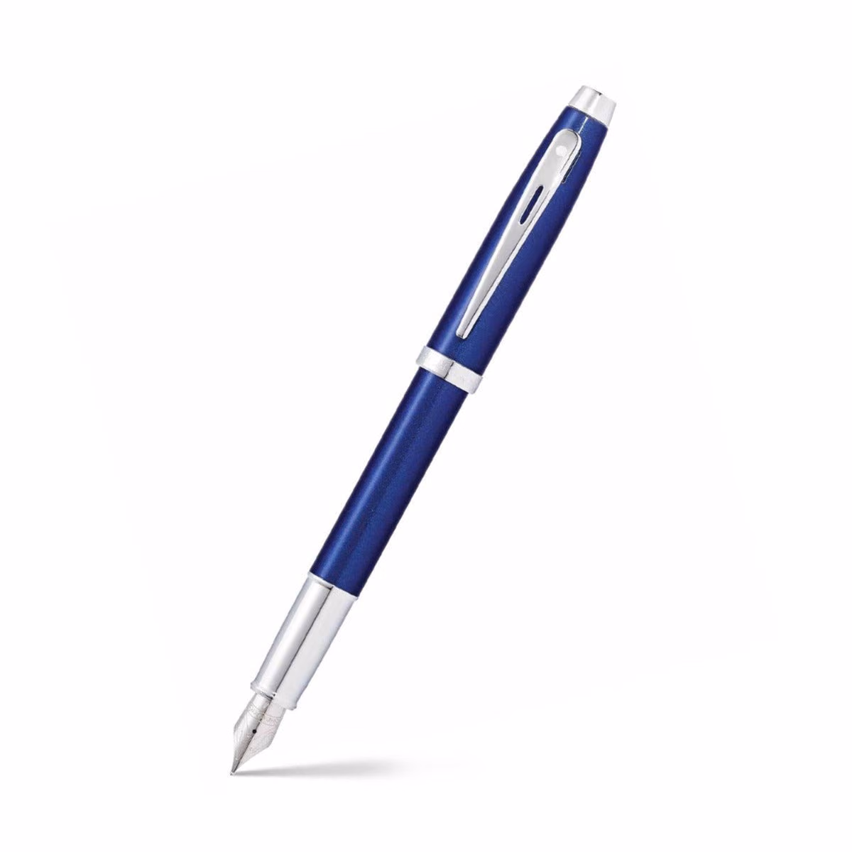 Sheaffer 100 Glossy Blue with Chrome Trims Fountain Pen - Medium image 1