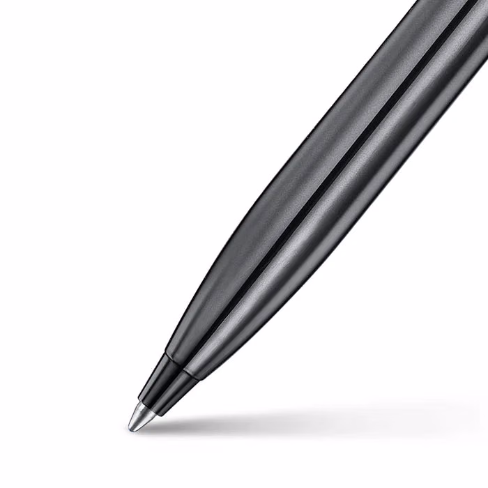 Sheaffer 100 9375 Ionic Gunmetal Grey Ballpoint Pen with Shiny PVD Trims image 2