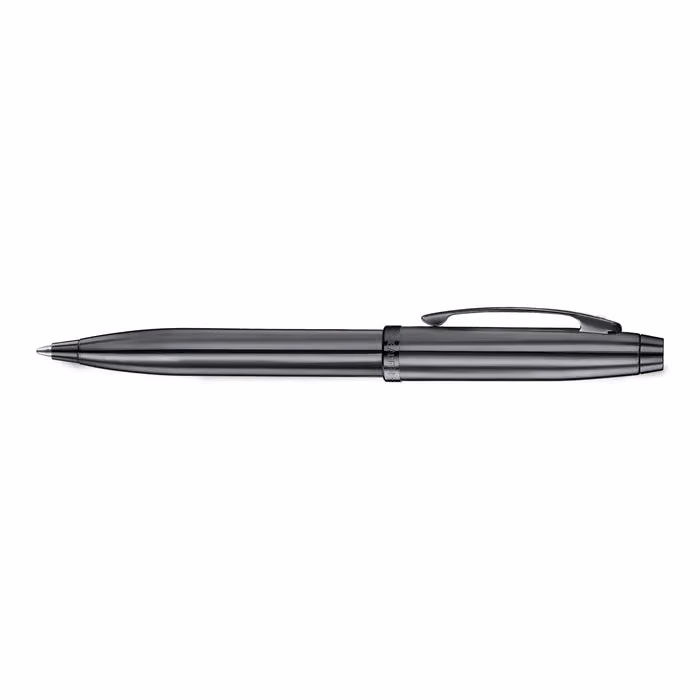 Sheaffer 100 9375 Ionic Gunmetal Grey Ballpoint Pen with Shiny PVD Trims image 3