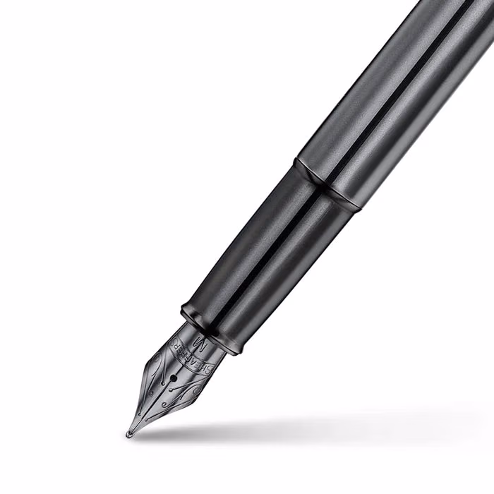 Sheaffer 100 9375 Ionic Gunmetal Grey Fountain Pen with Shiny PVD Trims image 2