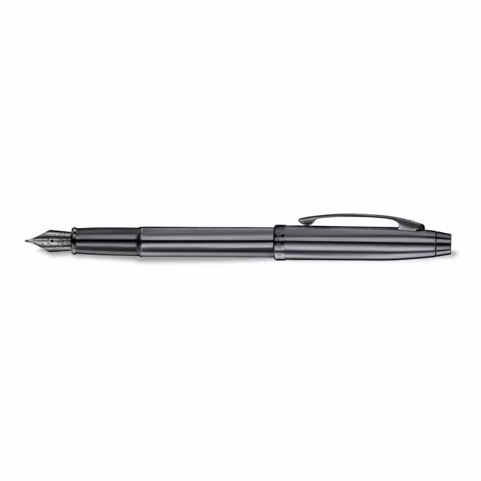Sheaffer 100 9375 Ionic Gunmetal Grey Fountain Pen with Shiny PVD Trims image 3