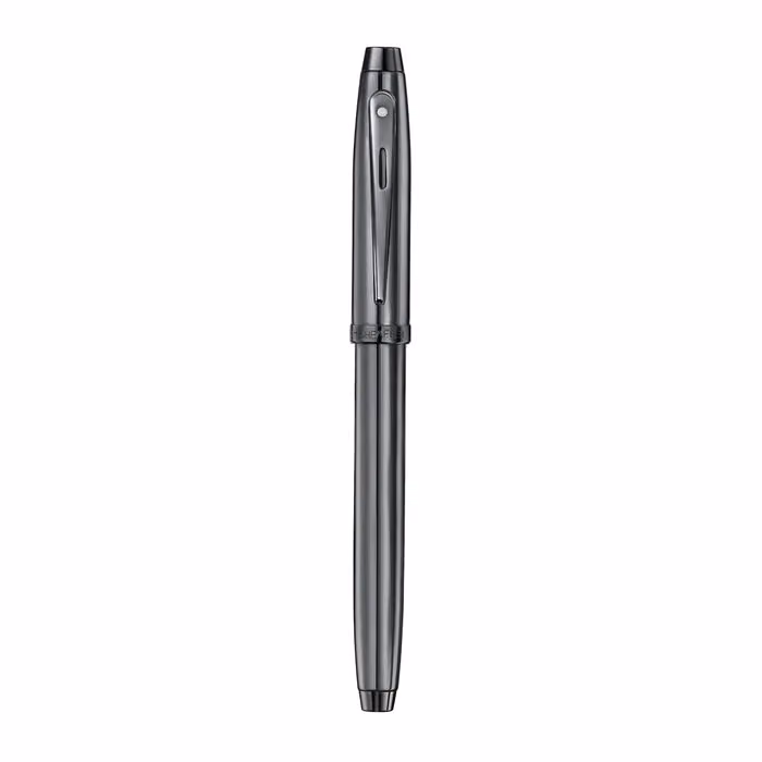 Sheaffer 100 9375 Ionic Gunmetal Grey Rollerball Pen with Shiny PVD Trims image 5