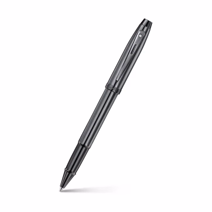 Sheaffer 100 9375 Ionic Gunmetal Grey Rollerball Pen with Shiny PVD Trims image 1