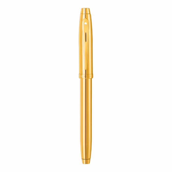 Sheaffer 100 9372 Glossy PVD Gold Fountain Pen With PVD Gold Trim - Medium image 6