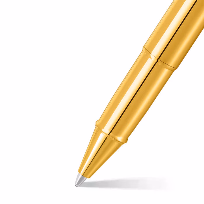 Sheaffer 100 9372 Glossy PVD Gold Rollerball Pen With PVD Gold Trim image 2
