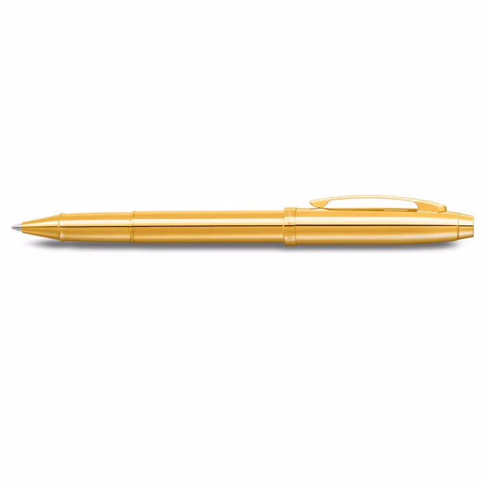Sheaffer 100 9372 Glossy PVD Gold Rollerball Pen With PVD Gold Trim image 3