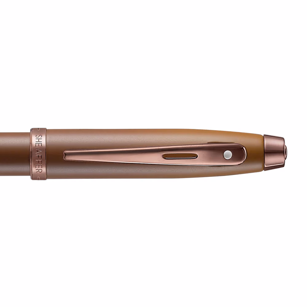 Sheaffer 100 9374 Coffee Edition Matt Brown Ballpoint Pen with Regal Brown PVD Trims image 5