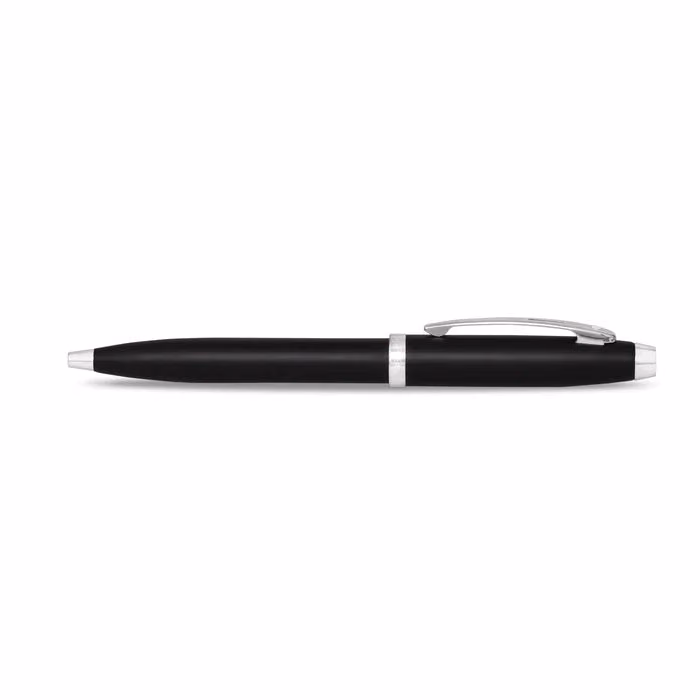 Sheaffer 100 Matte Black Ballpoint Pen With Chrome Trims image 3