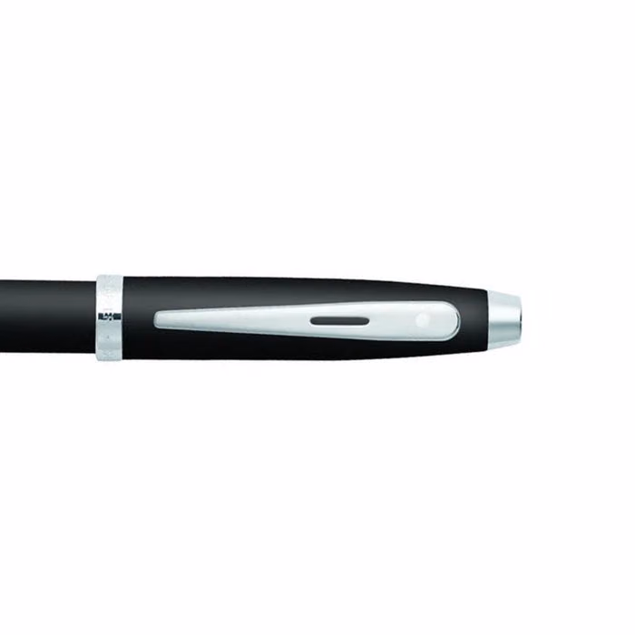 Sheaffer 100 Matte Black Ballpoint Pen With Chrome Trims image 4