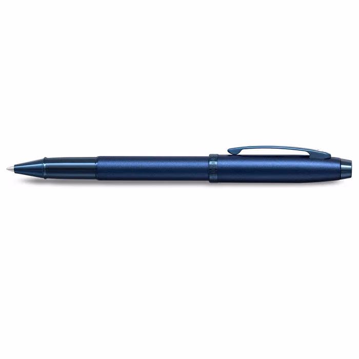 Sheaffer 100 9371 Satin Blue Rollerball Pen With PVD Blue Trim image 3