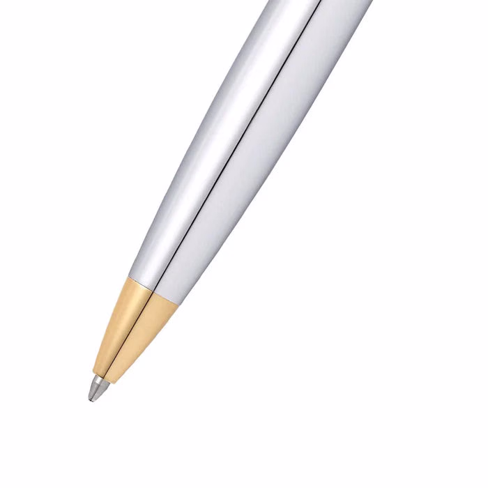 Sheaffer 300 Chrome Ballpoint with Gold-tone Trim image 2