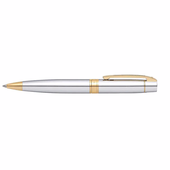 Sheaffer 300 Chrome Ballpoint with Gold-tone Trim - Chrome with Gold Trim