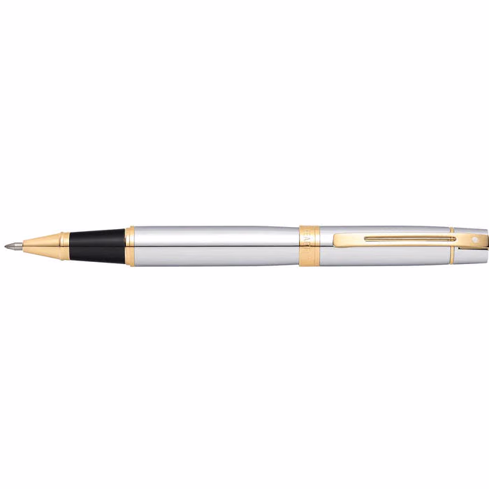 Sheaffer 300 Chrome Rollerball with Gold-tone Trim image 5