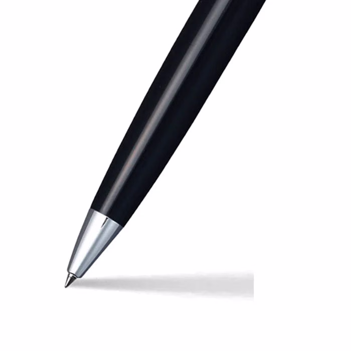Sheaffer 300 Glossy Black Ballpoint with Chrome Trim image 2