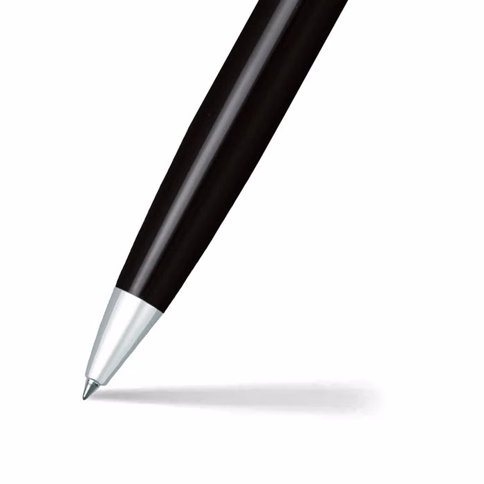 Sheaffer 300 Glossy Black Ballpoint with Chrome Cap image 2