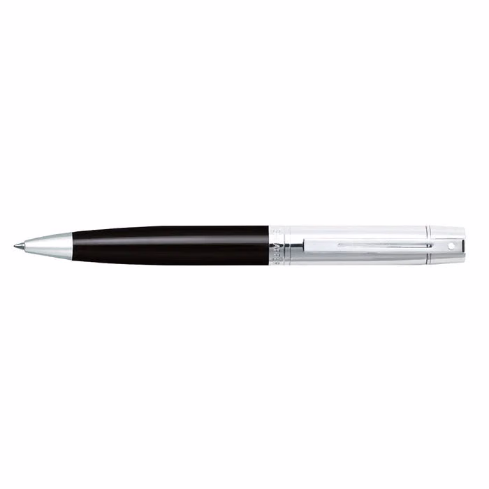Sheaffer 300 Glossy Black Ballpoint with Chrome Cap - Glossy Black with Chrome Cap