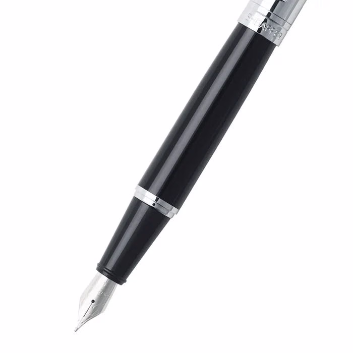 Sheaffer 300 Glossy Black Fountain Pen with Chrome Cap image 2