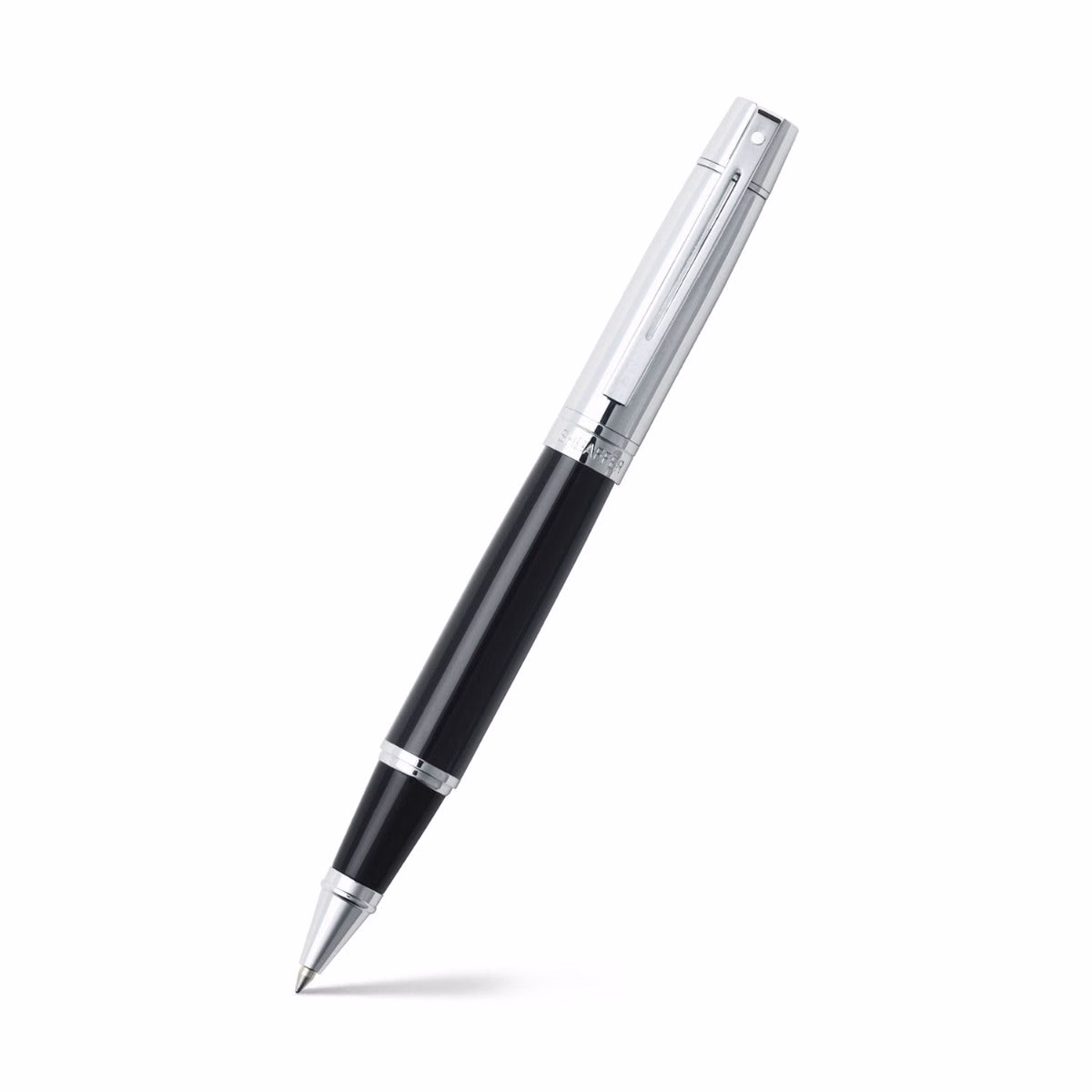 Sheaffer 300 Glossy Black Rollerball with Chrome Cap image 1