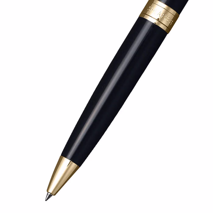 Sheaffer 300 Glossy Black Ballpoint with Gold-tone Trim image 2