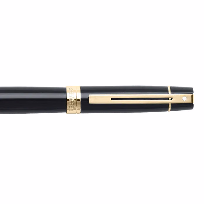 Sheaffer 300 Glossy Black Rollerball with Gold-tone Trim image 4