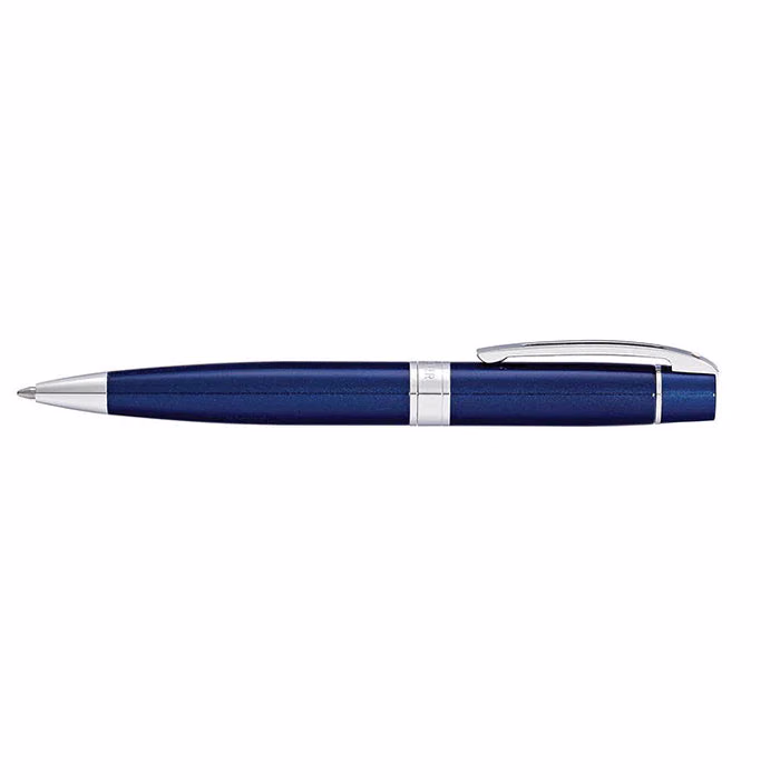 Sheaffer 300 Glossy Blue Ballpoint with Chrome Trim - Glossy Blue with Chrome Trim