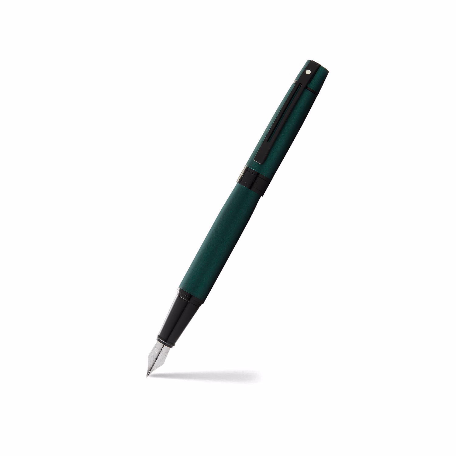Sheaffer 300 Matte Green Fountain Pen with Black Trim image 1
