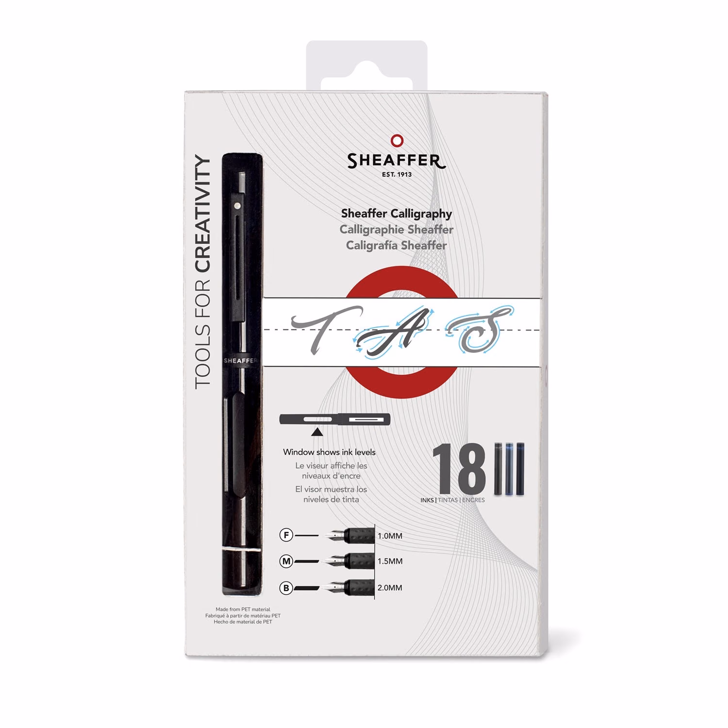 Sheaffer Calligraphy Glossy Black barrel with cap and Matte Black trim Fountain Pen - Glossy Black barrel with cap and Matte Black trim