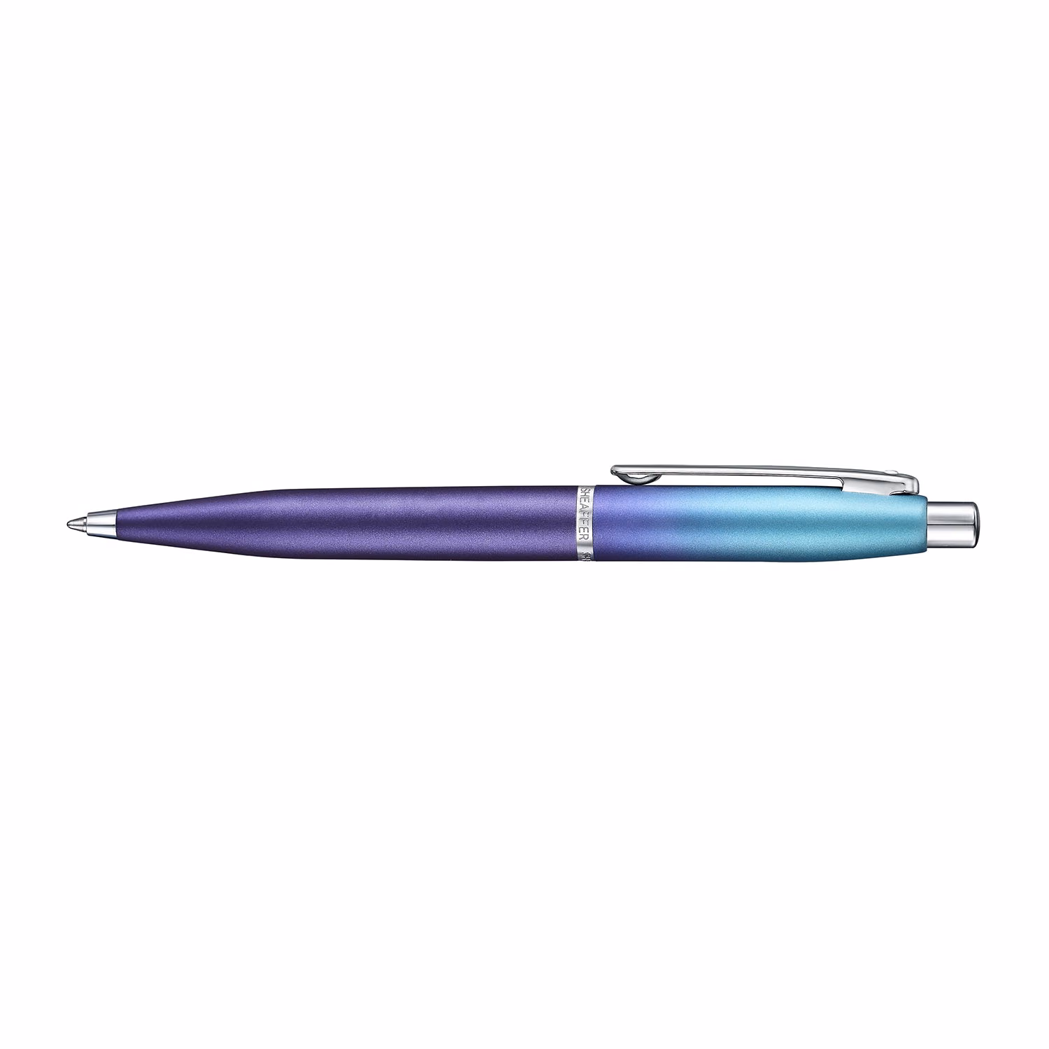 Sheaffer Gift Set . Expressions VFM Blue Purple Pearlised Gradient Genuine Leather Card Ballpoint - . Expressions VFM Blue Purple Pearlised Gradient Genuine Leather Card