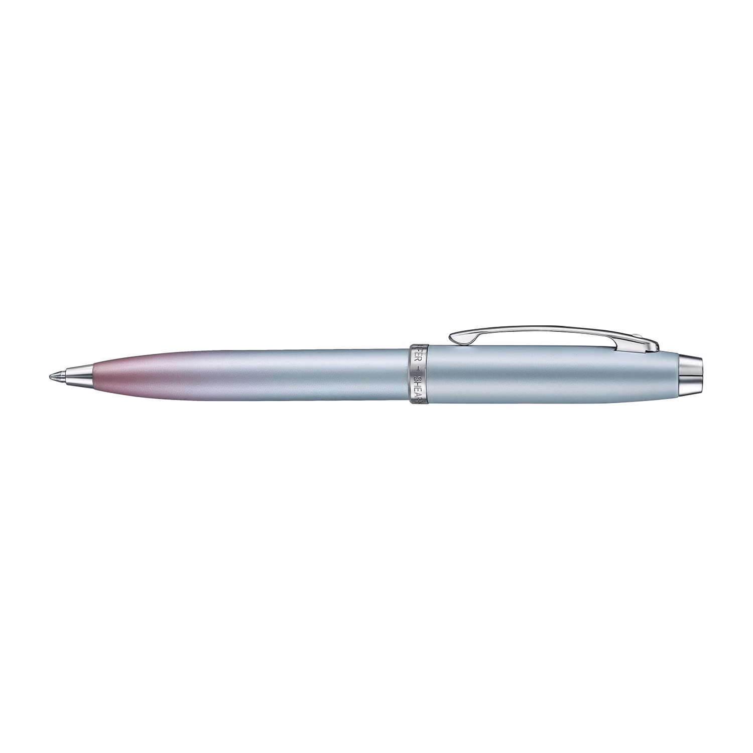 Sheaffer Gift Set . Expressions Blue Pink Pearlised Gradient Chrome-plated Trims Ballpoint - . Expressions Blue Pink Pearlised Gradient Chrome-plated Trims