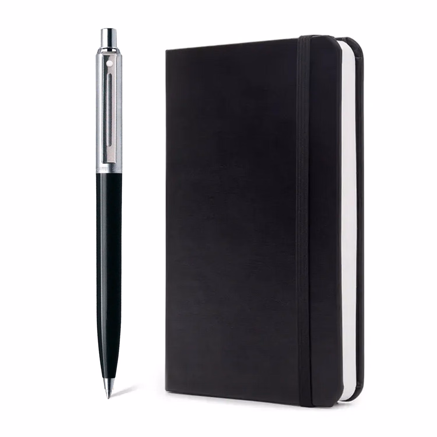 Sheaffer Giftset Sentinel Black 321 Ballpoint Pen and Medium Notebook Black Hangsell image 1