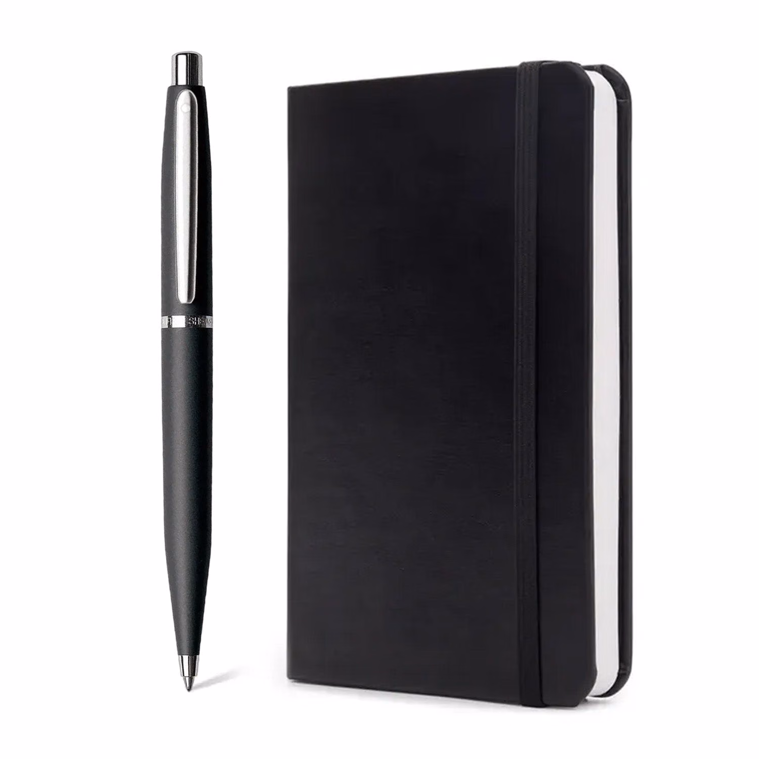 Sheaffer Giftset VFM 9405 Black Ballpoint Pen and Medium Notebook Black Hangsell - VFM Black Medium Notebook Black