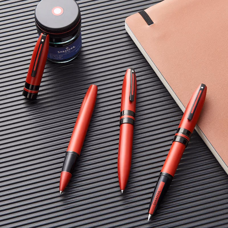 Sheaffer ICON 9111 Metallic Red Rollerball Pen With Gloss Black trim image 4