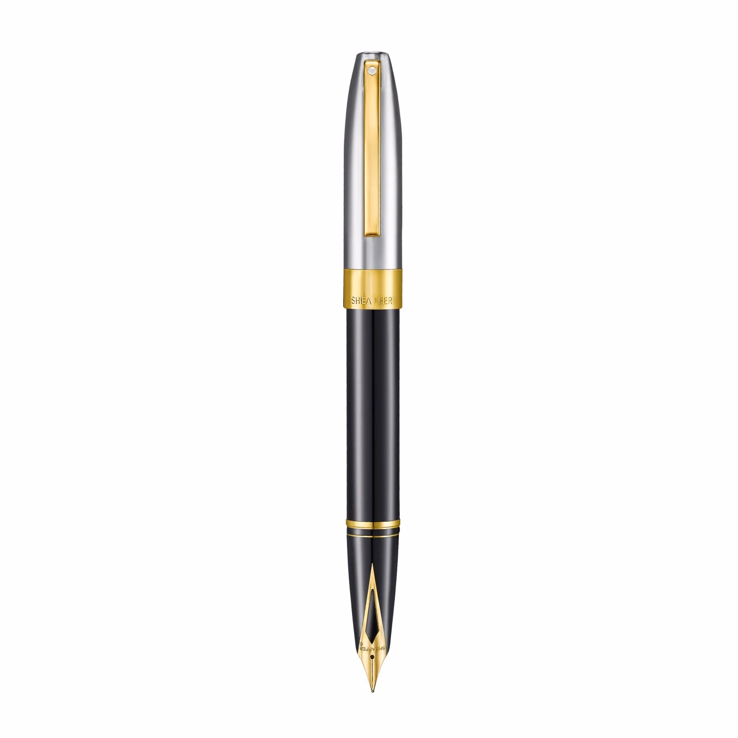 Sheaffer Legacy Black & chrome lacquer finished with 14k PVD gold-plated trims Fountain Pen image 5