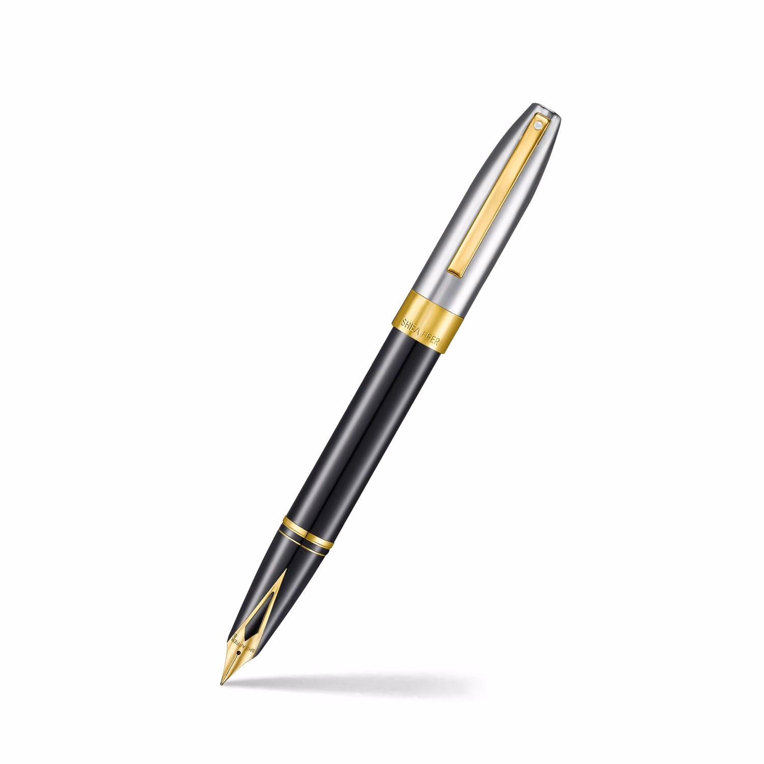 Sheaffer Legacy Black & chrome lacquer finished with 14k PVD gold-plated trims Fountain Pen image 1