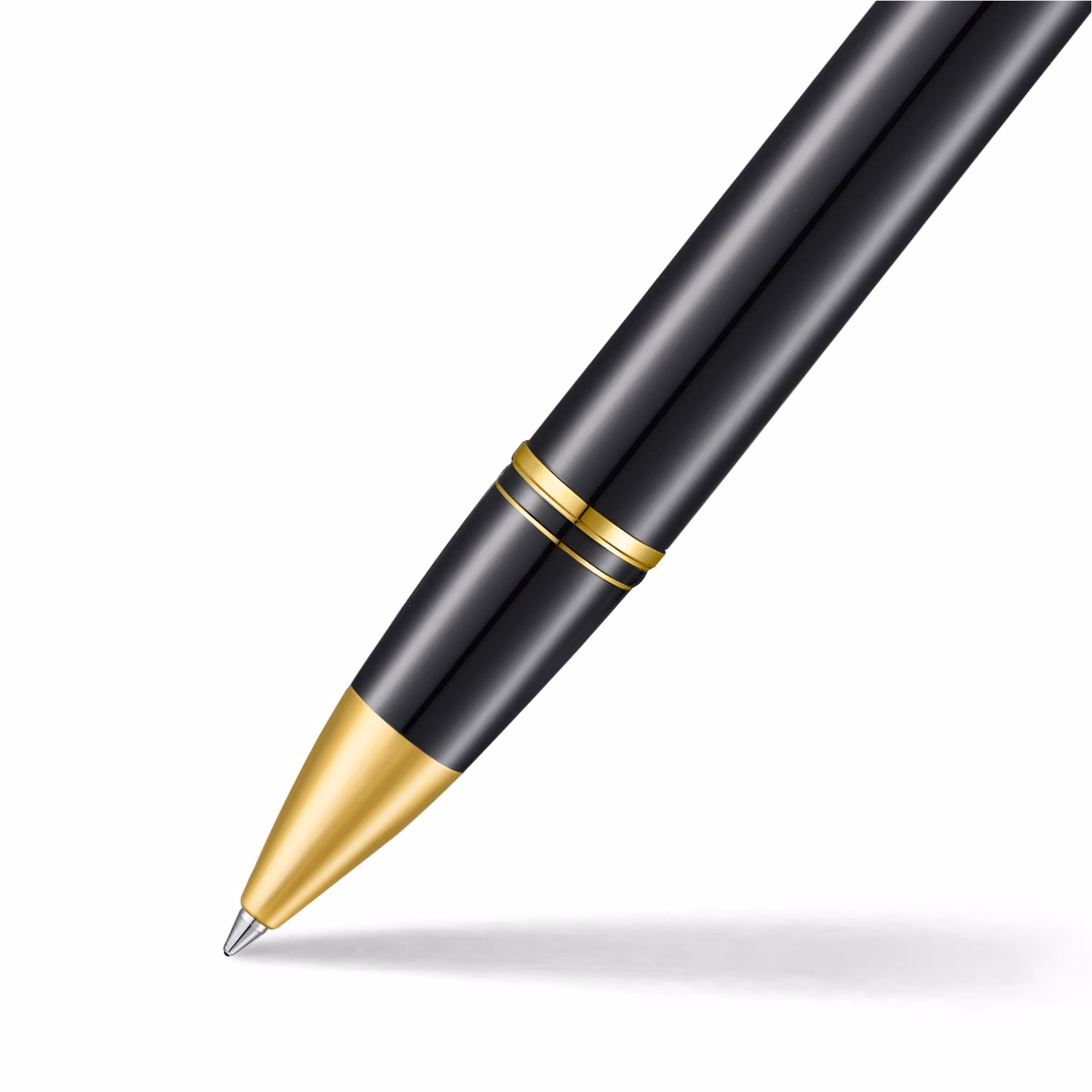 Sheaffer Legacy 9065 Glossy Black & Chrome Bi-Color Rollerball Pen with 14k PVD Gold-Plated Trims image 2